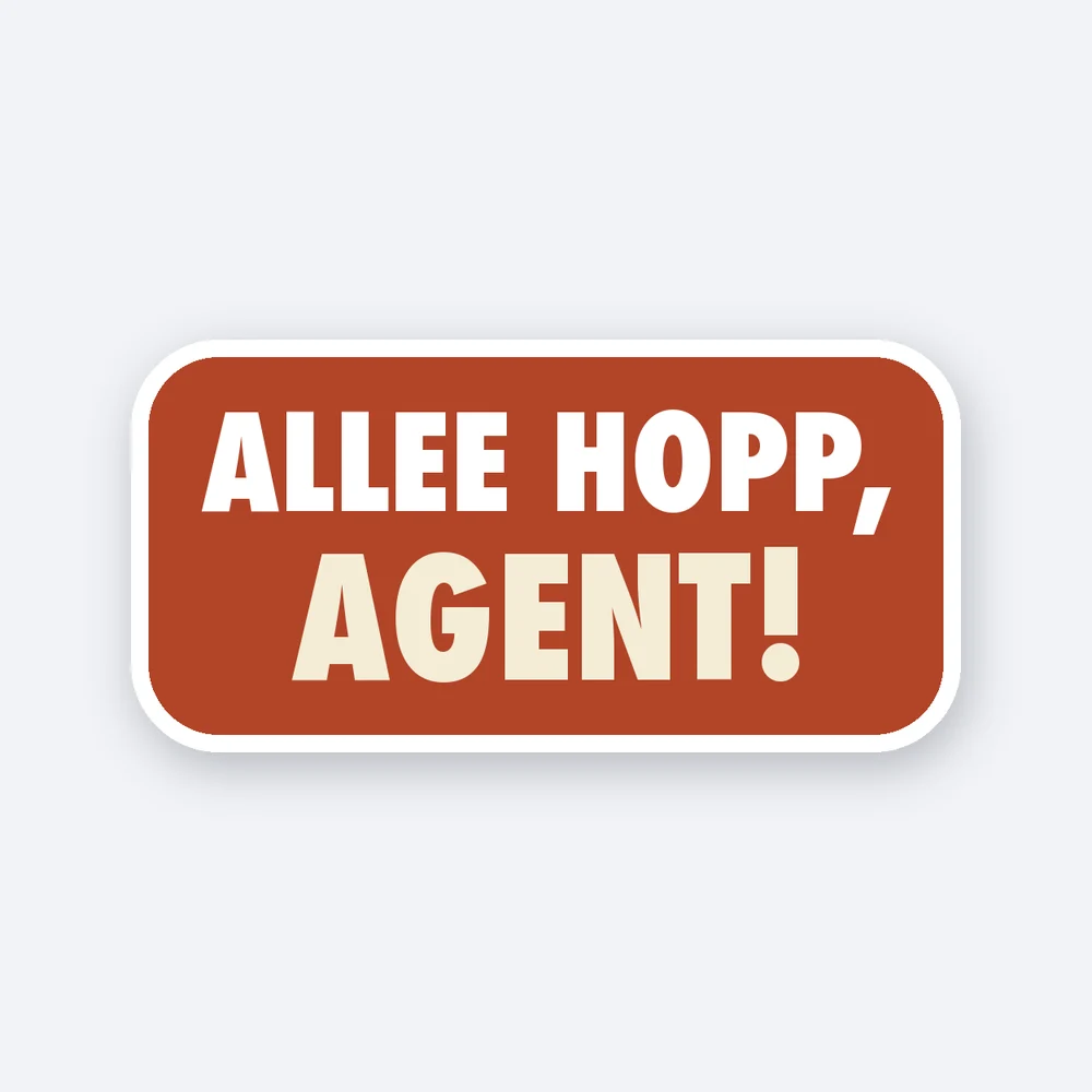 Sticker – Allee hopp, Agent!