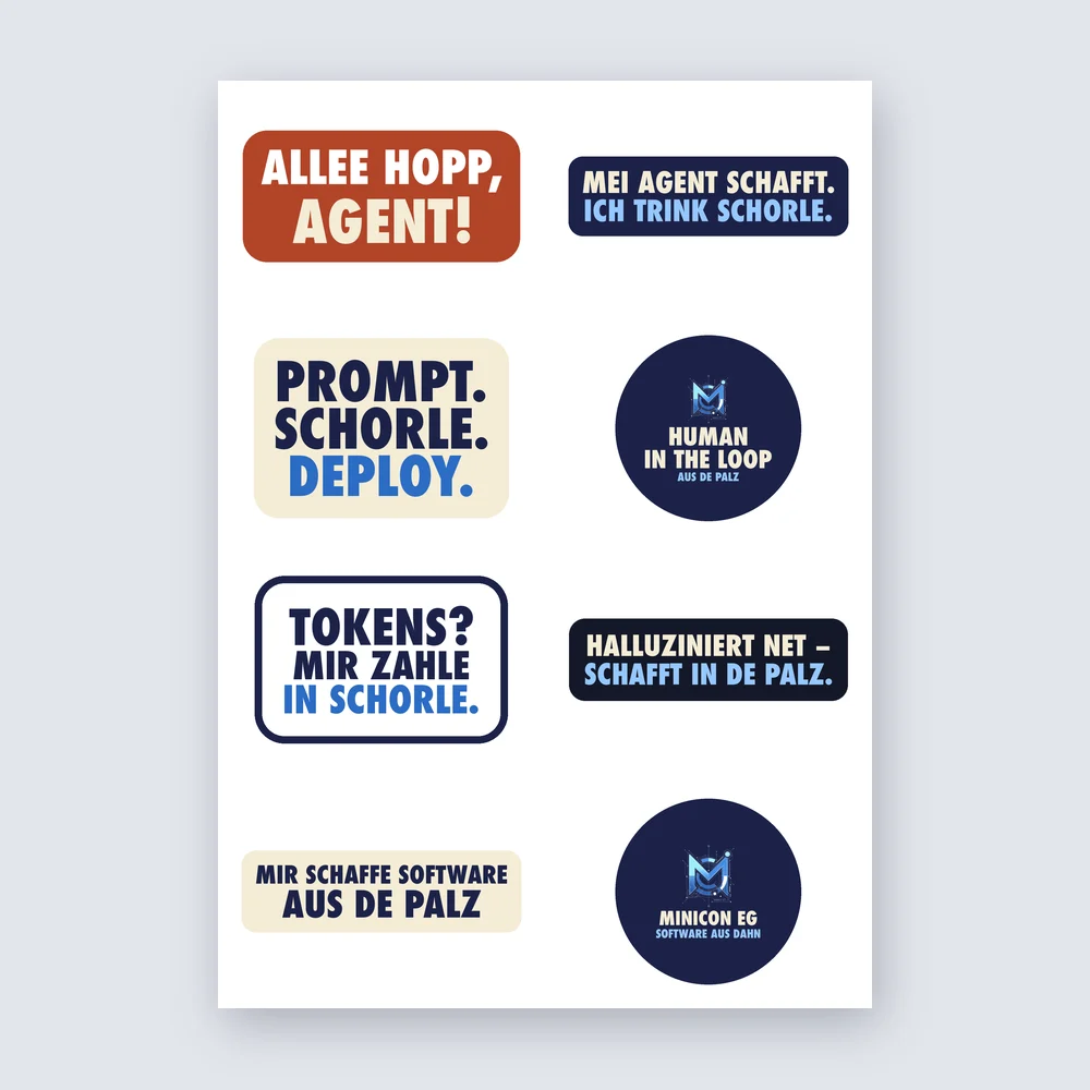 Sticker-Bogen „Agententeam & Pfalz“