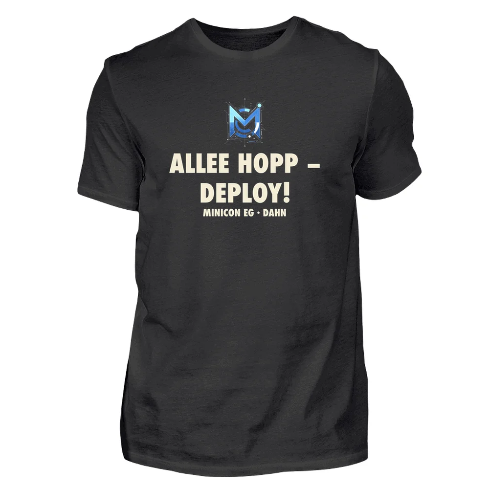 T-Shirt „Allee hopp – Deploy!“ – M